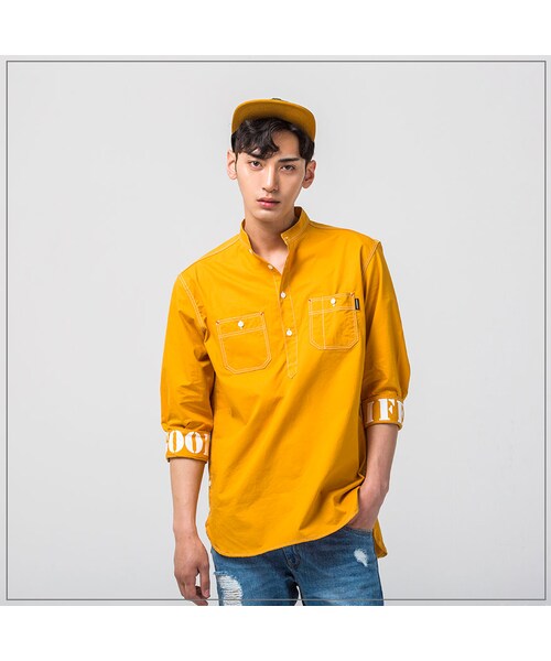ROMANTIC CROWN（ロマンティッククラウン）の「GOOD LIFE SOUTIEN COLLAR SHIRT_YELLOW（その他・メンズ・기타）」の6枚目の写真