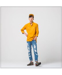 ROMANTIC CROWN | GOOD LIFE SOUTIEN COLLAR SHIRT_YELLOW(その他)