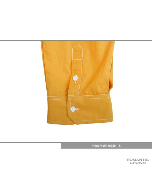 ROMANTIC CROWN（ロマンティッククラウン）の「GOOD LIFE SOUTIEN COLLAR SHIRT_YELLOW（その他・メンズ・기타）」の14枚目の写真