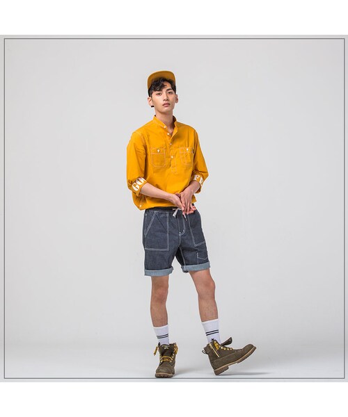 ROMANTIC CROWN（ロマンティッククラウン）の「GOOD LIFE SOUTIEN COLLAR SHIRT_YELLOW（その他・メンズ・기타）」の4枚目の写真