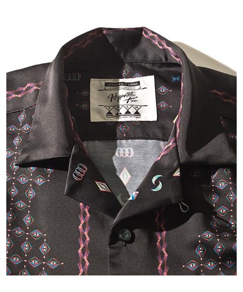 Hypnotic Ace（ヒュプノティカ　エース）の「Jacques圖紋襯衫（その他・メンズ・黑）」の3枚目の写真