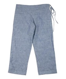 plain-me | 霜降棉織低檔抽繩長褲(パンツ)