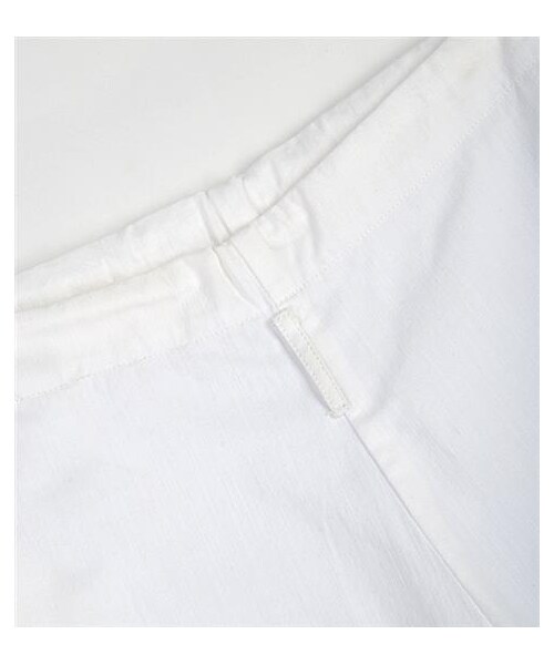 plain-me(プレインミー)の「霜降棉織低檔抽繩長褲(パンツ・メンズ・白/藍)」の5枚目の写真