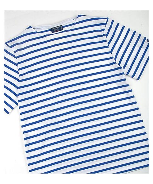 SAINT JAMES(セントジェームス)の「Levant短袖條紋棉T(その他・メンズ・白紅/白藍/黑白)」の6枚目の写真