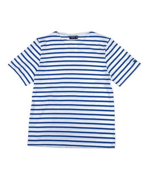 SAINT JAMES(セントジェームス)の「Levant短袖條紋棉T(その他・メンズ・白紅/白藍/黑白)」の5枚目の写真