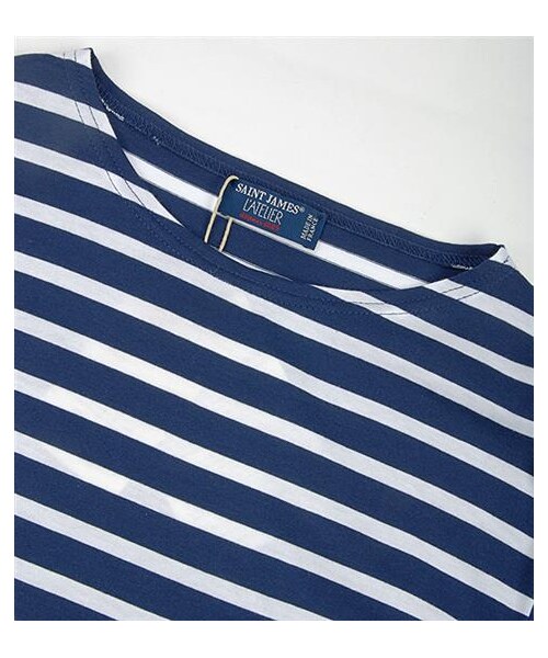SAINT JAMES(セントジェームス)の「Levant短袖條紋棉T(その他・メンズ・白紅/白藍/黑白)」の9枚目の写真