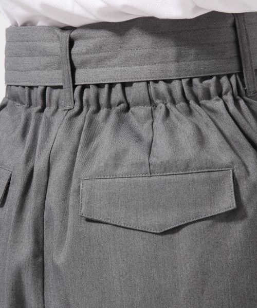 HARE（ハレ）の「フトベルトワイドタックパンツ（パンツ・レディース・ブラック09/ライトグレー15・ＦREE）」の12枚目の写真