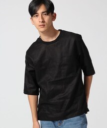 RAGEBLUE | リネンプルオーバーシャツ5分袖(トップス)