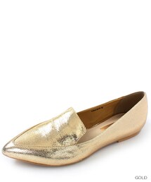 RANDA | ポインテッドトゥメタリックローファー(シューズ)