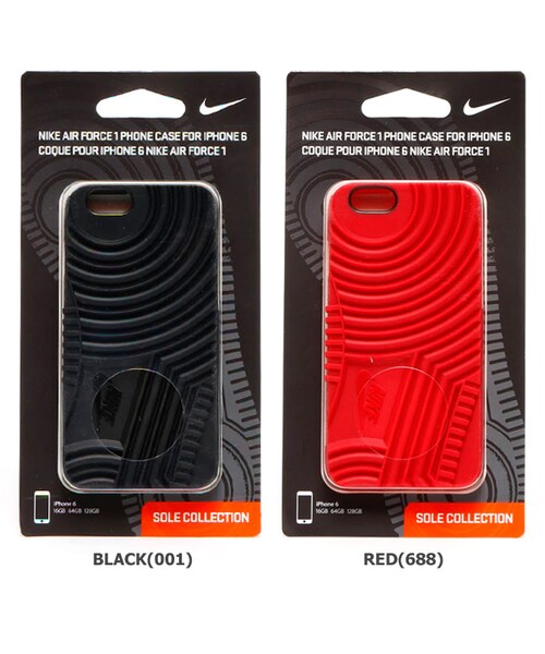 NIKE(ナイキ)の「NIKE AIR FORCE 1 PHONE CASE for iPhone6(その他・メンズ・ブラック/レッド・FREE)」の2枚目の写真