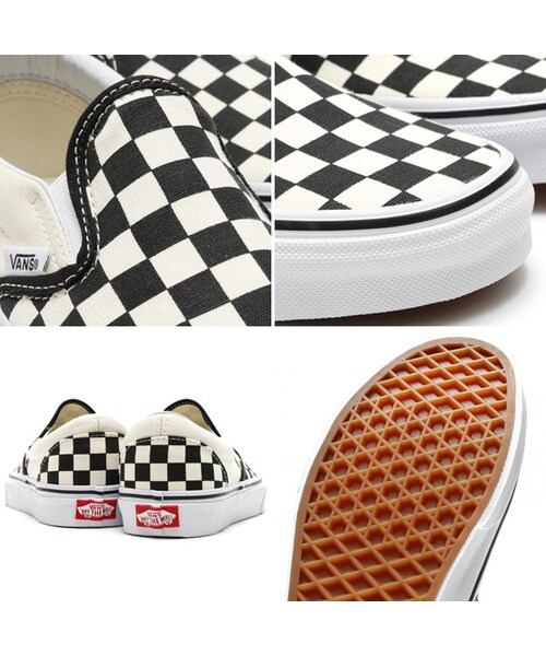 VANS(バンズ)の「VANS Classic Slip-On【5月上旬入荷予定】(シューズ・メンズ・チェック・22.0cm/22.5cm/23.0cm/23.5cm/24.0cm/24.5cm/25.0cm/25.5cm/26.0cm/26.5cm/27.0cm/27.5cm/28.0cm)」の4枚目の写真