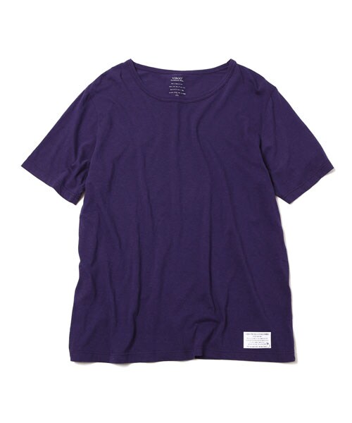 VIRGOwearworks(ヴァルゴウェアワークス)の「Refinement T無地カットソー(トップス・メンズ・WHITE/KHAKI/PURPLE/NAVY/BLACK・1/2/3/4)」の6枚目の写真