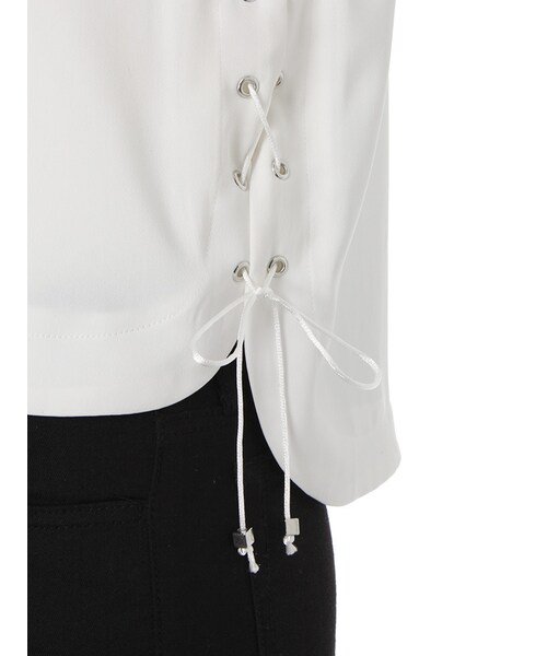 MURUA（ムルーア）の「【FEMININE】サイドレースupタンクトップ（トップス・レディース・ホワイト/ブラック/ピンク・F）」の11枚目の写真