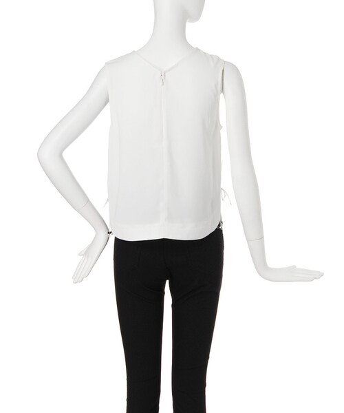 MURUA（ムルーア）の「【FEMININE】サイドレースupタンクトップ（トップス・レディース・ホワイト/ブラック/ピンク・F）」の6枚目の写真