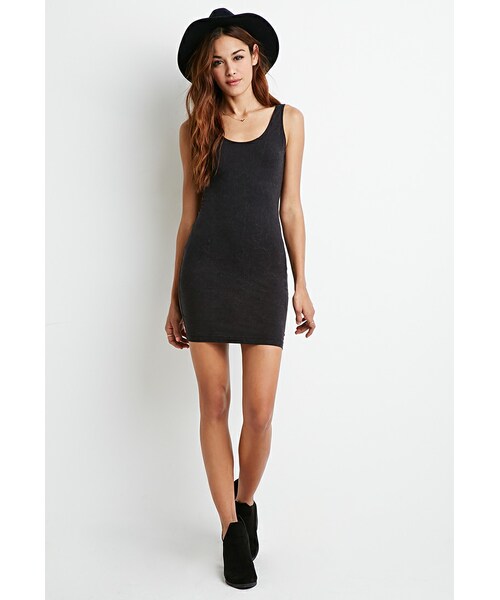 FOREVER 21(フォーエバー トゥエンティーワン)の「スクープバックボディコンワンピース(その他・レディース・BLACK/NAVY/OLIVE・X-Small/Small/Medium/Large/X-Large)」の4枚目の写真