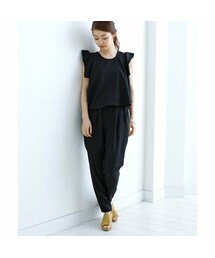 ラフロー オールインワン サロペット 黒 ブラック レディースsize1【M】 ラフロー オールインワン サロペット 黒 ブラック レディース