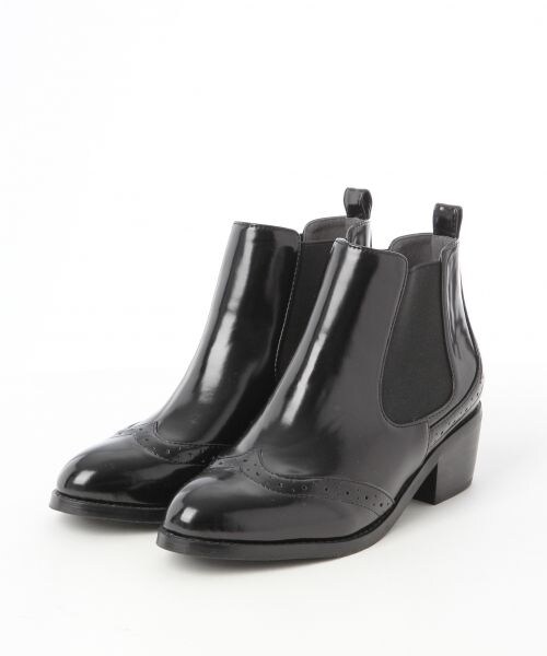 GLOBAL WORK（グローバルワーク）の「【WEB限定先行予約】サイドゴアブーツ（シューズ・レディース・ブラック09/ブラック(メダリオン)10/ダークブラウン58・Ｓ(22-22.5cm)/Ｍ(23-23.5cm)/Ｌ(24-24.5cm)）」の2枚目の写真