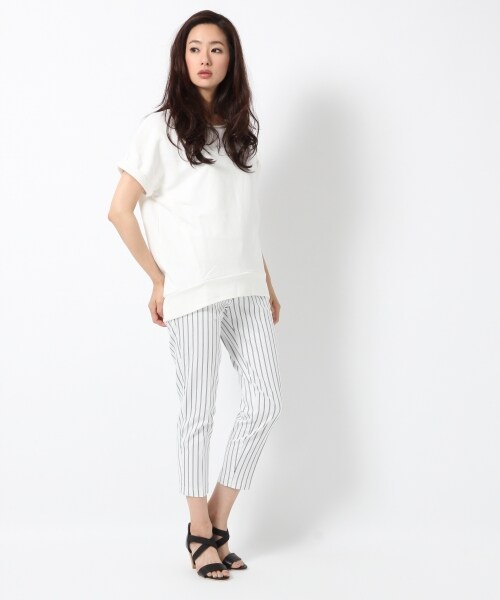 BLISS POINT Womens（ブリスポイント ウイメンズ）の「ウラケストタックボートネックプルオーバー（トップス・レディース・ホワイト05/ブラック09/ベージュ15・FREE SIZE）」の4枚目の写真