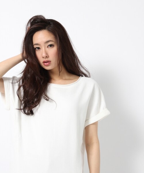 BLISS POINT Womens（ブリスポイント ウイメンズ）の「ウラケストタックボートネックプルオーバー（トップス・レディース・ホワイト05/ブラック09/ベージュ15・FREE SIZE）」の5枚目の写真