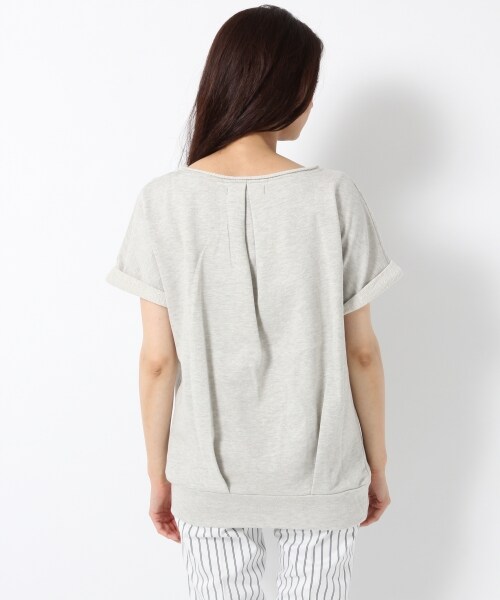 BLISS POINT Womens（ブリスポイント ウイメンズ）の「ウラケストタックボートネックプルオーバー（トップス・レディース・ホワイト05/ブラック09/ベージュ15・FREE SIZE）」の9枚目の写真