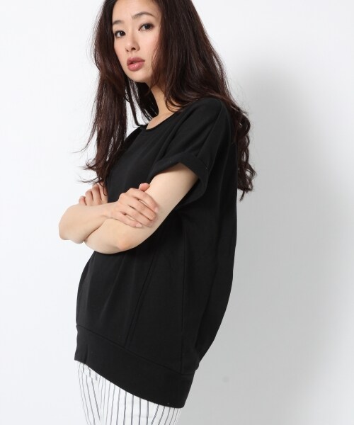 BLISS POINT Womens（ブリスポイント ウイメンズ）の「ウラケストタックボートネックプルオーバー（トップス・レディース・ホワイト05/ブラック09/ベージュ15・FREE SIZE）」の6枚目の写真