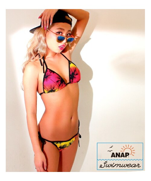 ANAP（アナップ）の「やしの木柄三角ビキニ（）」 - WEAR