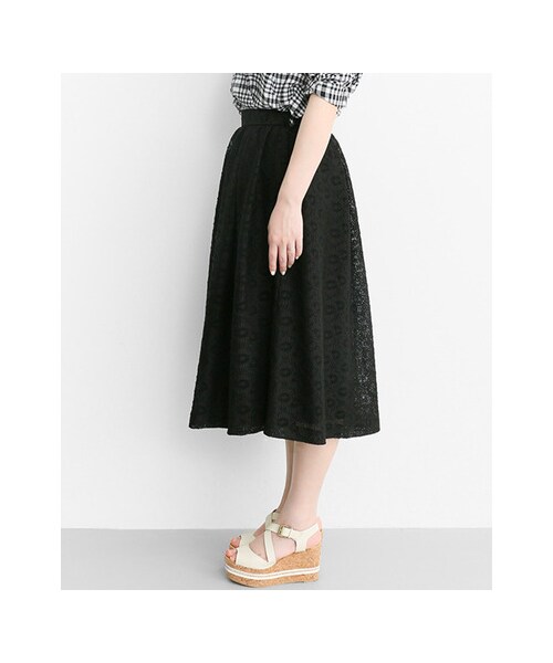 URBAN RESEARCH ROSSO WOMEN(アーバンリサーチ ロッソ)の「レースガウチョパンツ(パンツ・レディース・WHITE/P/BEIGE/BLACK・36/38)」の14枚目の写真