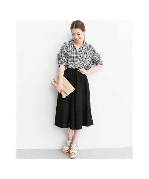 URBAN RESEARCH ROSSO WOMEN(アーバンリサーチ ロッソ)の「レースガウチョパンツ(パンツ・レディース・WHITE/P/BEIGE/BLACK・36/38)」の12枚目の写真