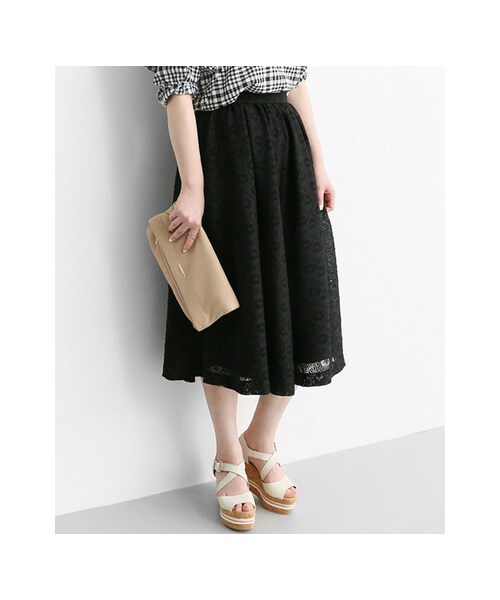 URBAN RESEARCH ROSSO WOMEN(アーバンリサーチ ロッソ)の「レースガウチョパンツ(パンツ・レディース・WHITE/P/BEIGE/BLACK・36/38)」の10枚目の写真