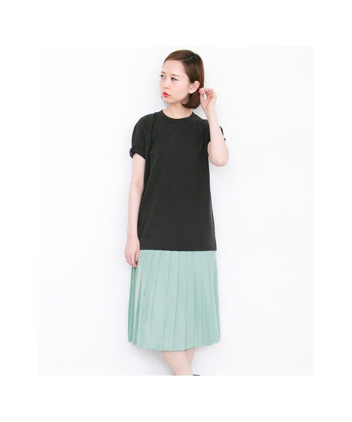 KBF（ケイビーエフ）の「プリーツスカート（スカート・レディース・L/BLUE/OFF/BLACK・one）」の6枚目の写真