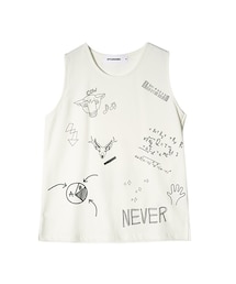 STYLENANDA | レタリングノースリーブトップス(その他)