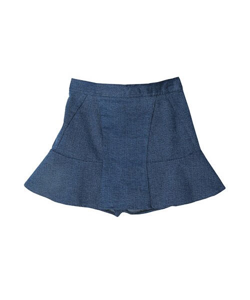 STYLENANDA(スタイルナンダ)の「デニムミニマーメイドスカパン(その他・レディース・ブラック/ブルー・フリーサイズ)」の1枚目の写真