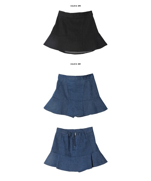 STYLENANDA(スタイルナンダ)の「デニムミニマーメイドスカパン(その他・レディース・ブラック/ブルー・フリーサイズ)」の15枚目の写真