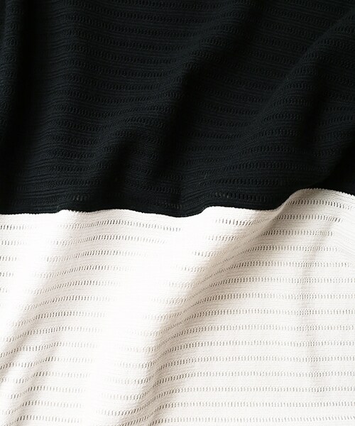 SHAREEF（シャリーフ）の「RUSSELL MESH 2TONE BIG-T（その他・メンズ・BLK/WHT・1/2）」の6枚目の写真