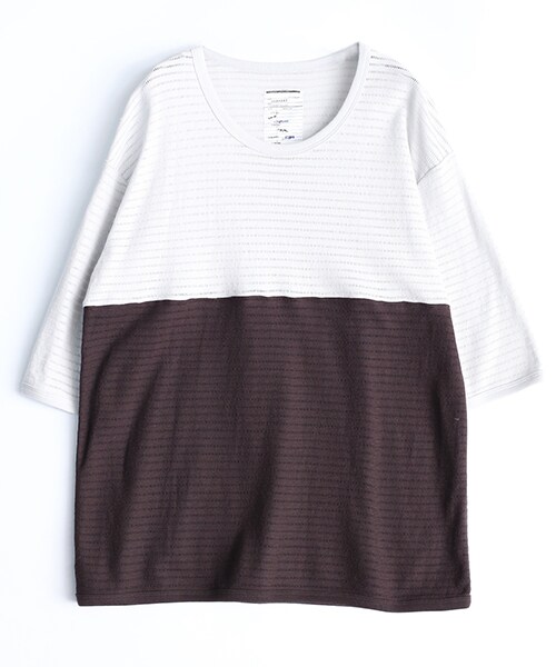 SHAREEF（シャリーフ）の「RUSSELL MESH 2TONE BIG-T（その他・メンズ・BLK/WHT・1/2）」の5枚目の写真