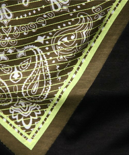 yoshiokubo(ヨシオクボ)の「yoshio kubo バンダナTシャツ(Tシャツ/カットソー・メンズ・カーキブラウン/ネイビー/ローズ・2/1)」の9枚目の写真