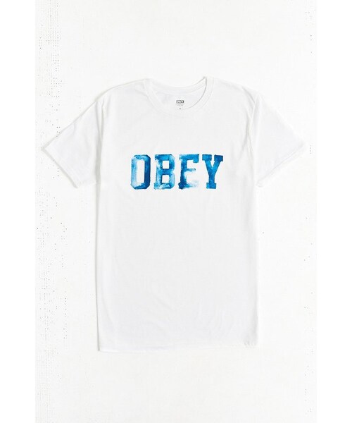 OBEY(オベイ)の「OBEY Collegiate Watercolor Tee(Tシャツ/カットソー・メンズ・WHITE・XL/M/L/S)」の3枚目の写真