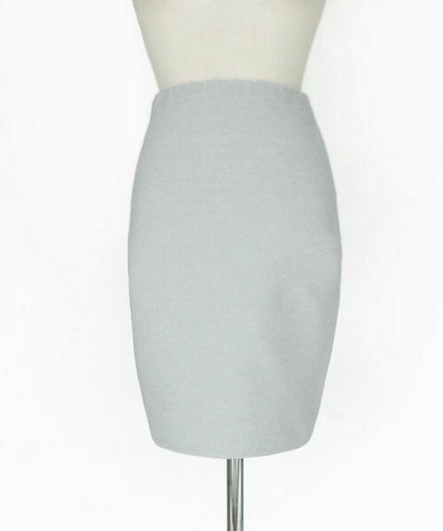 DHOLIC(ディーホリック)の「レーヨンタイトニットスカート(スカート・レディース・ホワイト/ベージュ/ミントグレー/ネイビー・FREE)」の3枚目の写真