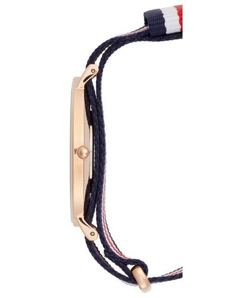 Daniel Wellington（ダニエルウェリントン）の「Daniel Wellington 'Classic Canterbury' NATO Strap Watch, 40mm（アナログ腕時計・レディース・Red/ White/ Blue/ Rose Gold）」の5枚目の写真