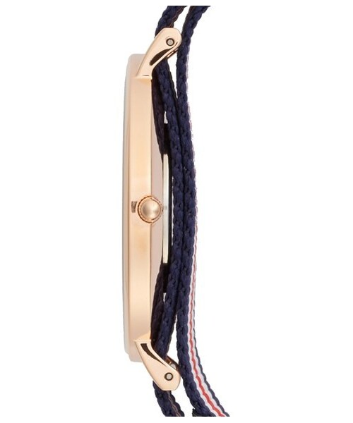 Daniel Wellington（ダニエルウェリントン）の「Daniel Wellington 'Classic Canterbury' NATO Strap Watch, 40mm（アナログ腕時計・レディース・Red/ White/ Blue/ Rose Gold）」の3枚目の写真