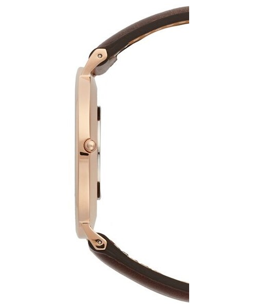 Daniel Wellington（ダニエルウェリントン）の「Daniel Wellington 'Classic Bristol' Leather Strap Watch, 40mm（アナログ腕時計・レディース・Brown/ Rose Gold）」の6枚目の写真