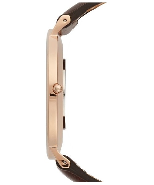 Daniel Wellington（ダニエルウェリントン）の「Daniel Wellington 'Classic Bristol' Leather Strap Watch, 40mm（アナログ腕時計・レディース・Brown/ Rose Gold）」の5枚目の写真