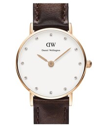 Daniel Wellington | Daniel Wellington 'Classy Bristol' Crystal Index Leather Strap Watch, 26mm(アナログ腕時計)