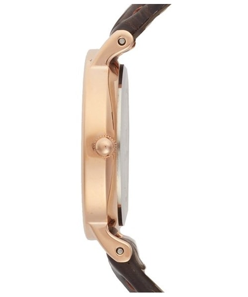 Daniel Wellington（ダニエルウェリントン）の「Daniel Wellington 'Classy York' Crystal Index Embossed Leather Strap Watch, 26mm（アナログ腕時計・レディース・Dark Brown/ Rose Gold）」の4枚目の写真