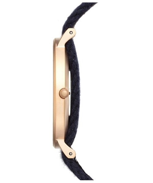 Daniel Wellington（ダニエルウェリントン）の「Daniel Wellington 'Classic Glasgow' Round NATO Strap Watch, 36mm（アナログ腕時計・レディース・Blue/ White/ Rose Gold）」の3枚目の写真