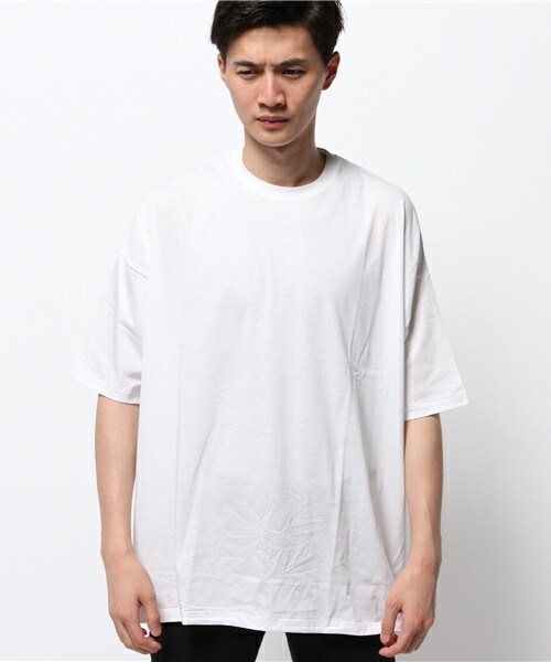 JOHN LAWRENCE SULLIVAN（ジョンローレンスサリバン）の「JOHN LAWRENCE SULLIVAN クル-ビックTシャツ（Tシャツ/カットソー・メンズ・ホワイト/ブラック/ネイビー・FREE）」の4枚目の写真