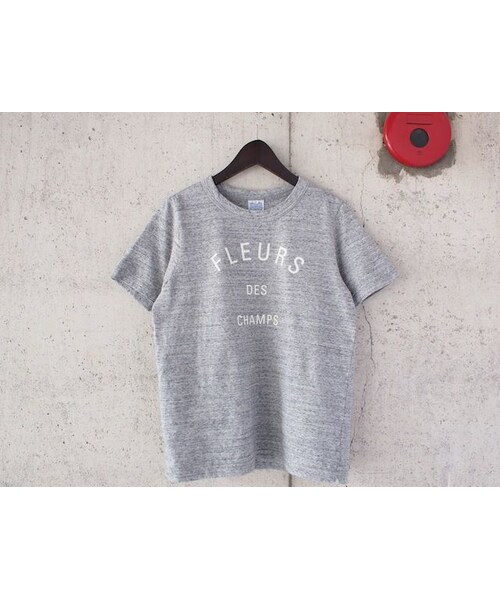 A Piece Of Library ア ピースオブライブラリー の Women A Piece Of Library ピースオブライブラリー Fleurs T Shirt 杢グレー Tシャツ カットソー Wear
