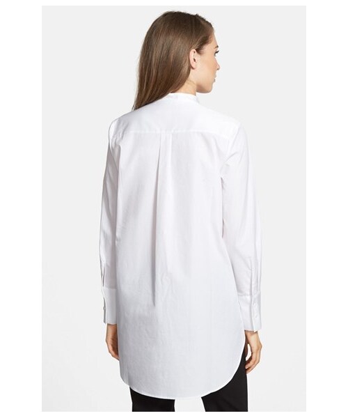Nordstrom(ノードストロム)の「Nordstrom Collection Cotton Poplin Tunic Shirt(シャツ/ブラウス・レディース・White・Medium/Small/X-Large/X-Small/Large)」の3枚目の写真