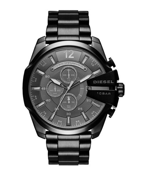 DIESEL（ディーゼル）の「DIESEL® 'Mega Chief' Bracelet Watch, 51mm（アナログ腕時計・メンズ・Black/ Black）」の2枚目の写真