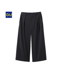 GU | （GU）ピンストライプガウチョパンツ(パンツ)